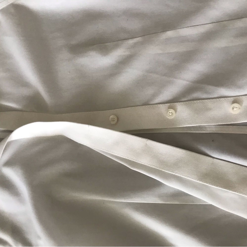 Talbots White Collared And Cuffed Button Down Shi… - image 6